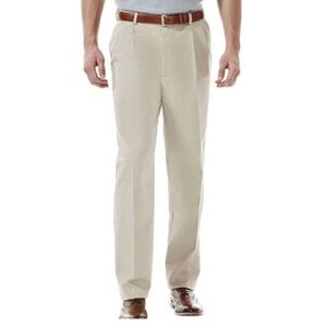Haggar Men's Straight Fit Stretch Soft Chino Dress Pants - NWT